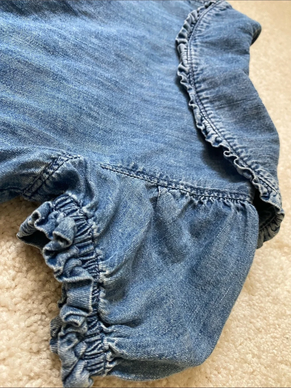 GAP Blue cotton chambray Denim Button-Front Casual Dress size 4T